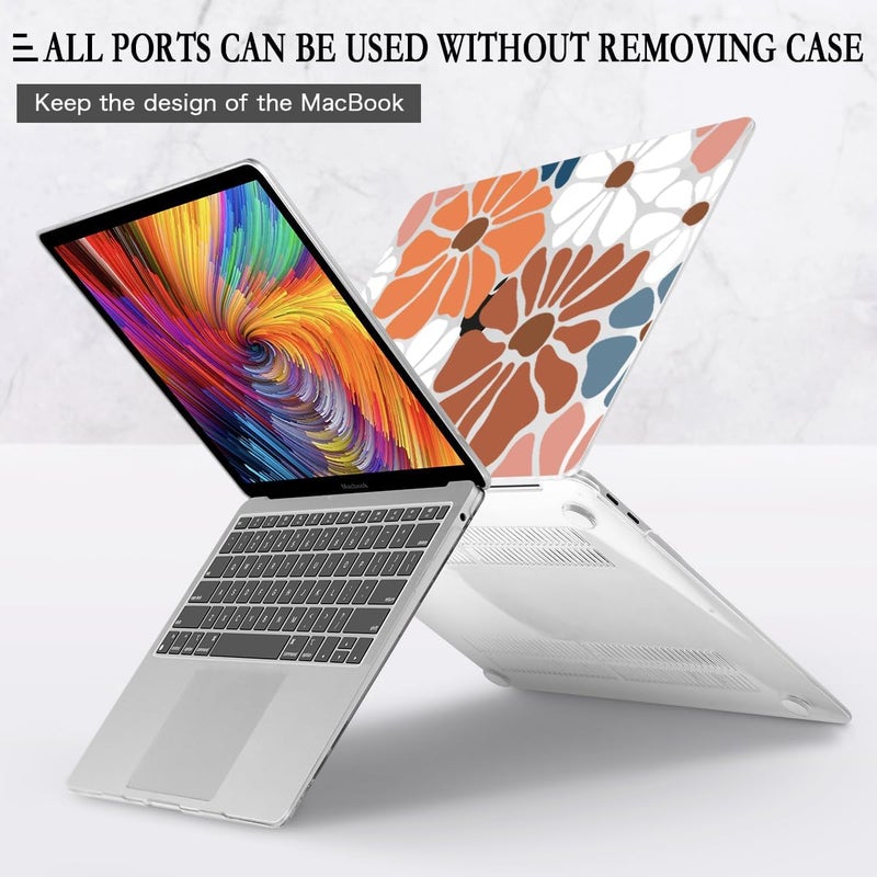 CISSOOK Compatible with MacBook Air 13.3 inch Case M1 A2337 A2179 A1932, Plastic Hard Shell Case Keyboard Cover Screen Protector for MacBook Air 13 2021 2020 2019 2018, Vintage Flowers - Image 3
